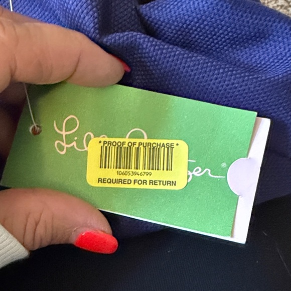 Lilly Pulitzer Navy embroidered Roslyn skirt new with tag size 12 - Picture 5 of 11